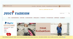 Desktop Screenshot of juicy-fashion.de